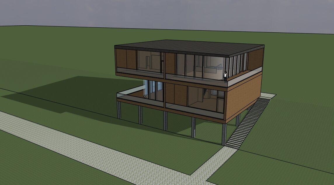 UCLan Degree Show artwork submission by Abdullah AlAli named Avenham Park Stilt House