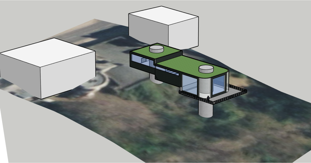 UCLan Degree Show artwork submission by Alex Evans named Stilt House Final Major Project