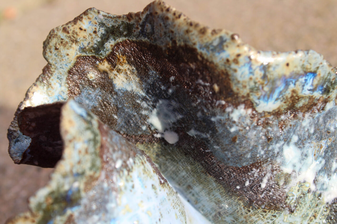 UCLan Degree Show artwork submission by Amelia Critchley-Giles named Glannau a Môr (shores and sea)