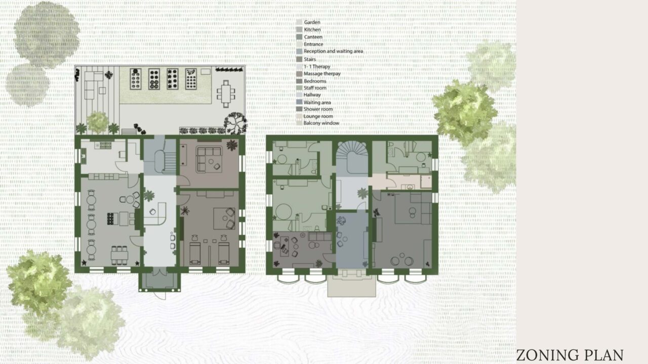 UCLan Degree Show artwork submission by Anum Khan named Elmfield hall - In the presence of nature
