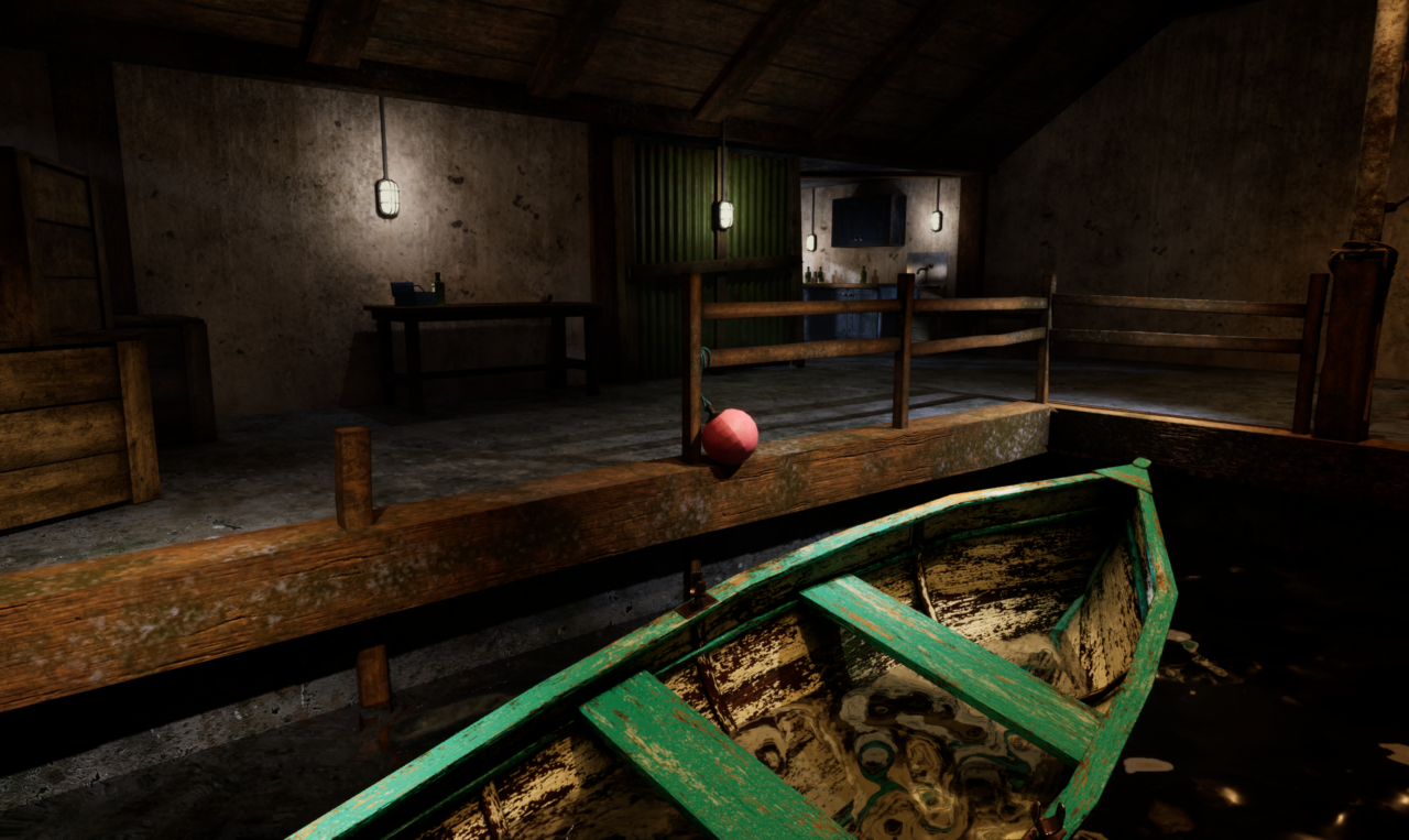 UCLan Degree Show artwork submission by Daniel Slamon named Urban Detective, Boathouse Scene