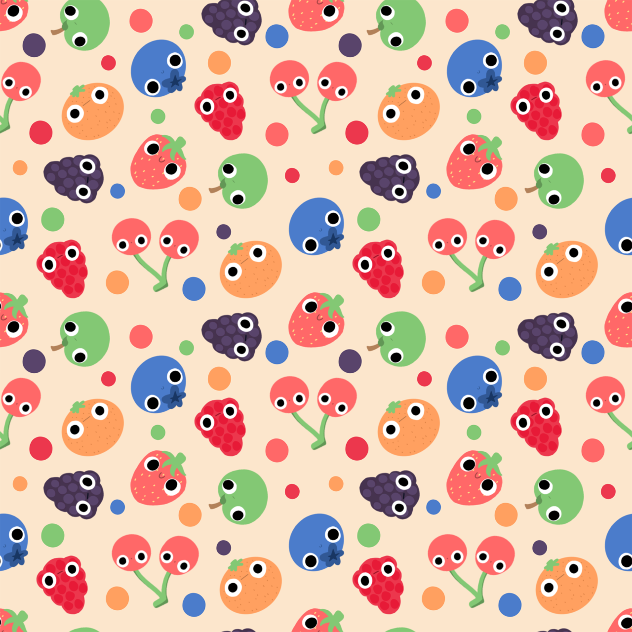UCLan Degree Show artwork submission by Elliot Halladay named Frugi x Ellustrates spring collaboration.