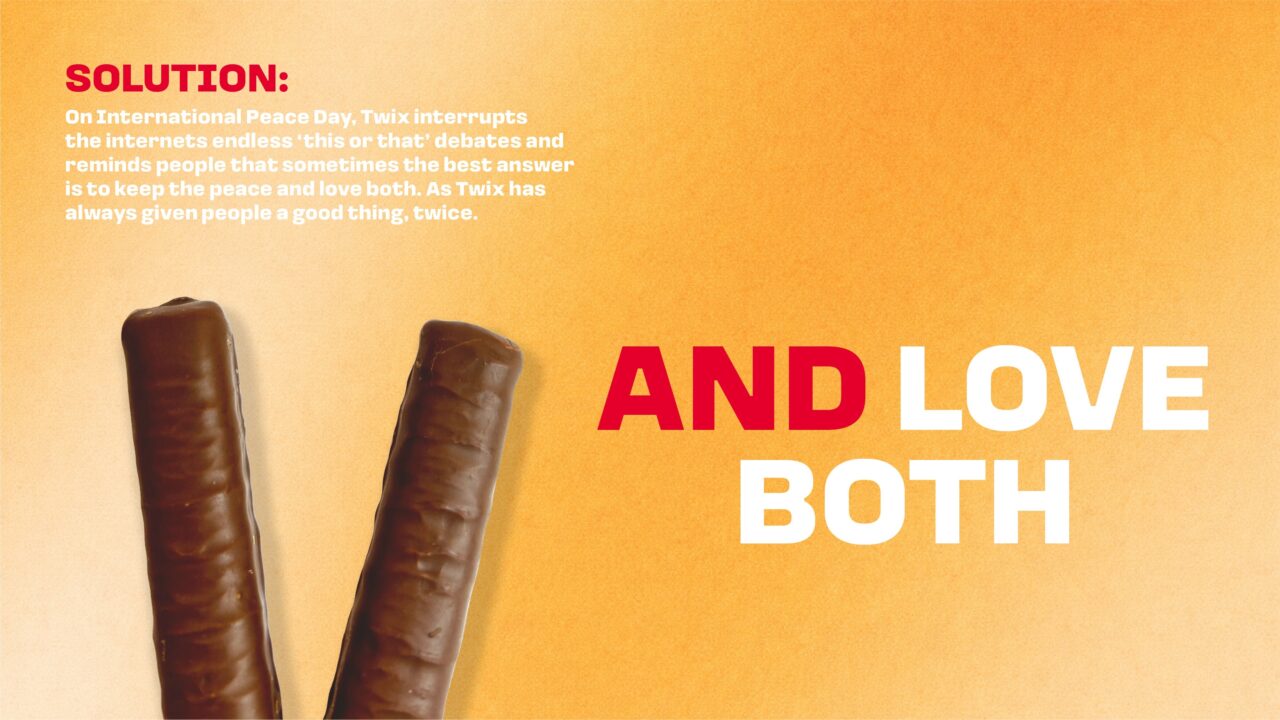 UCLan Degree Show artwork submission by Emma Noble named D&AD Twix - Loves Both