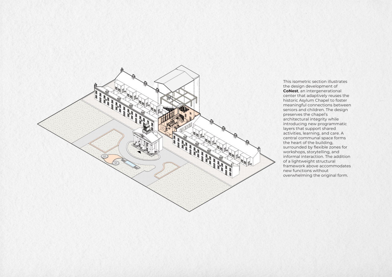 UCLan Degree Show artwork submission by Fatemeh Torfi named CoNest – Bridging Generations Through Design