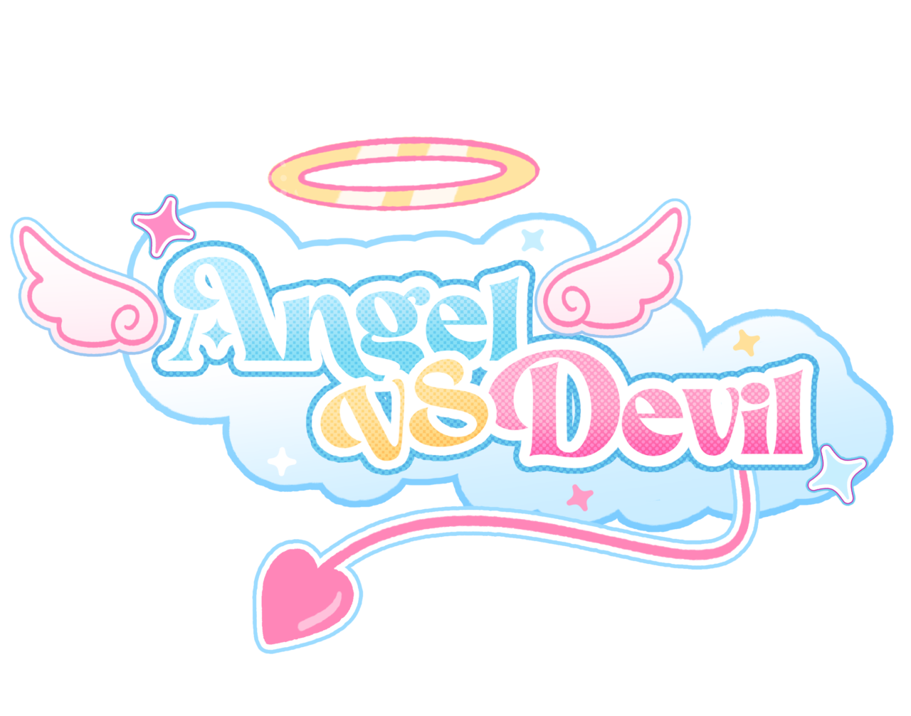 UCLan Degree Show artwork submission by Grace Boushear named Angel VS Devil