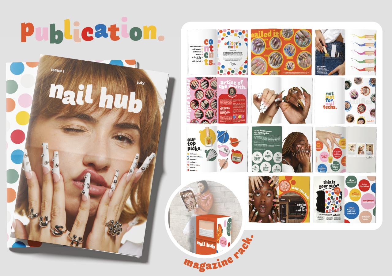 UCLan Degree Show artwork submission by Grace Shorrock named Nail Hub