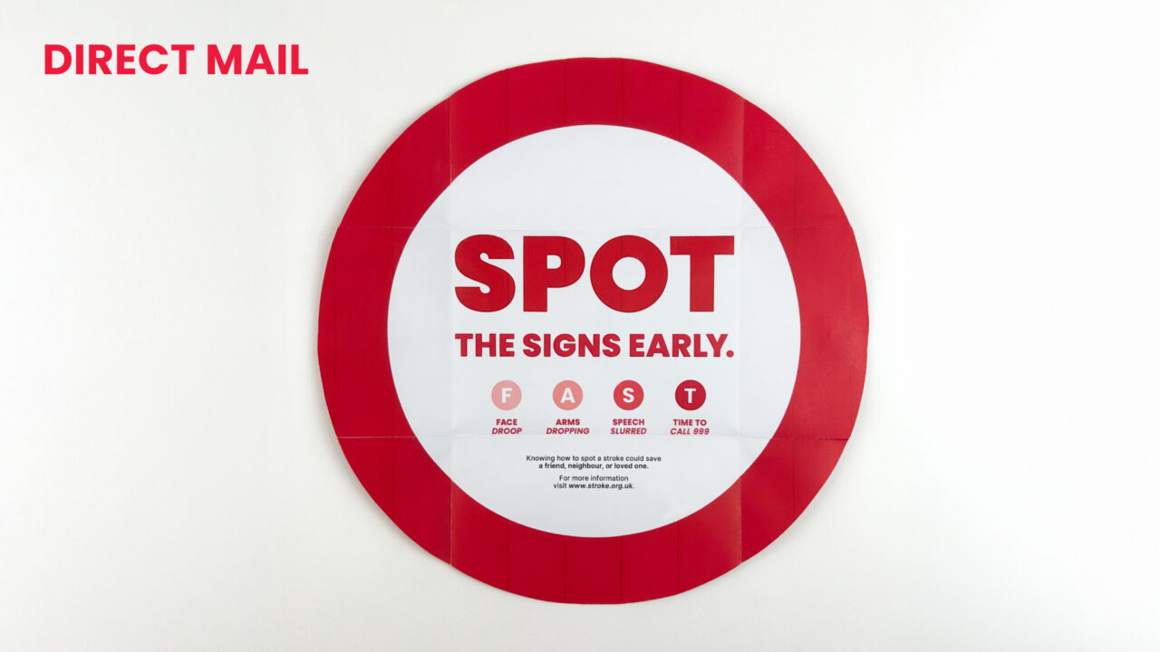 UCLan Degree Show artwork submission by Humera Naeem named Stroke Association Rebrand