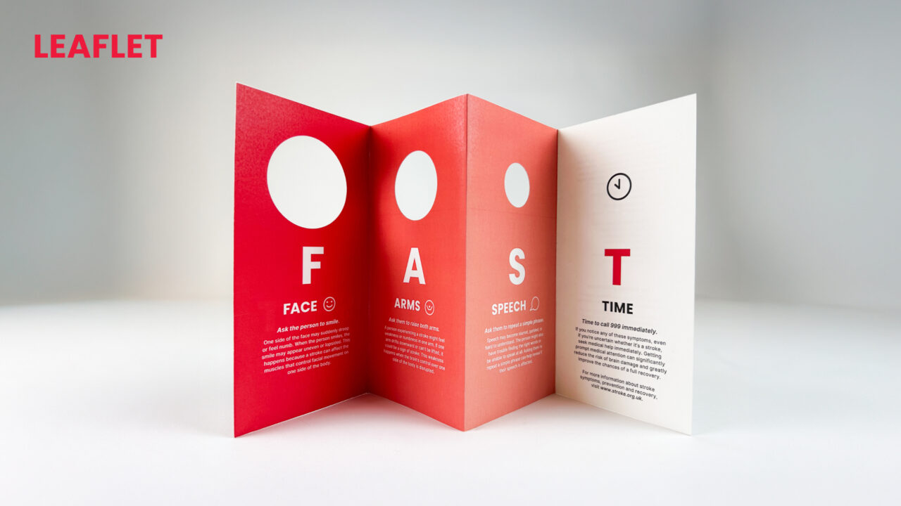 UCLan Degree Show artwork submission by Humera Naeem named Stroke Association Rebrand