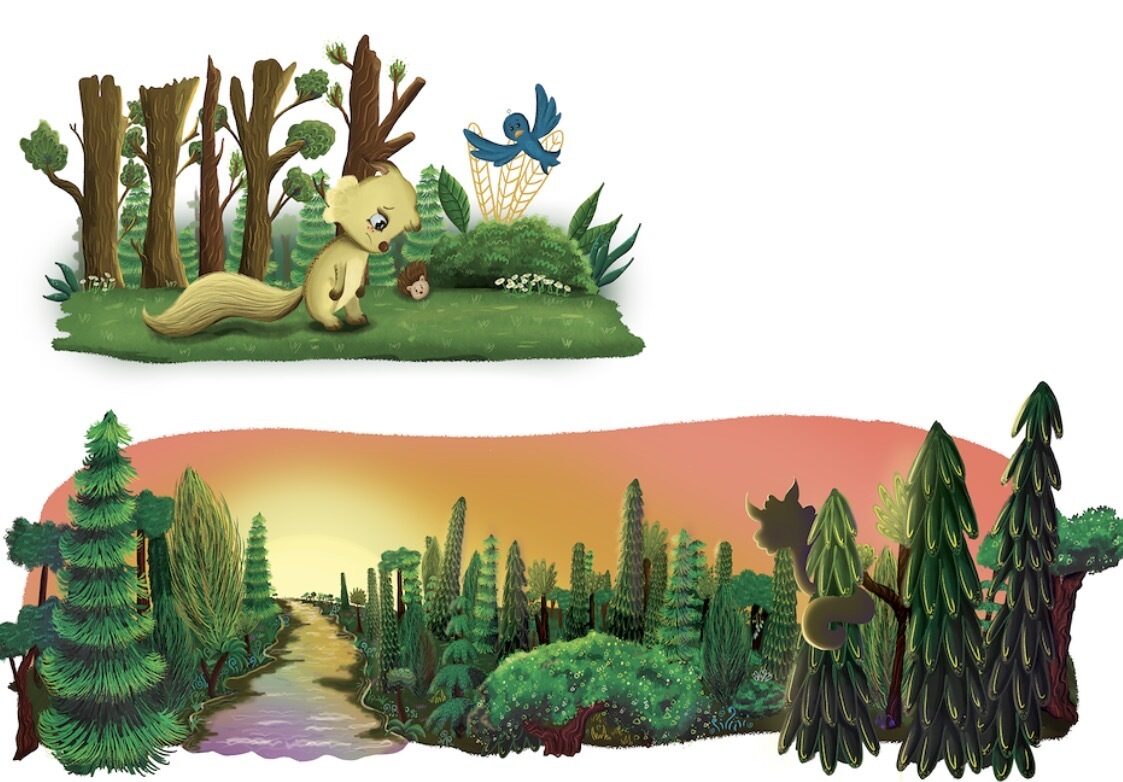 UCLan Degree Show artwork submission by Kamila  Fydrych named The New Forest / Dziwny Las