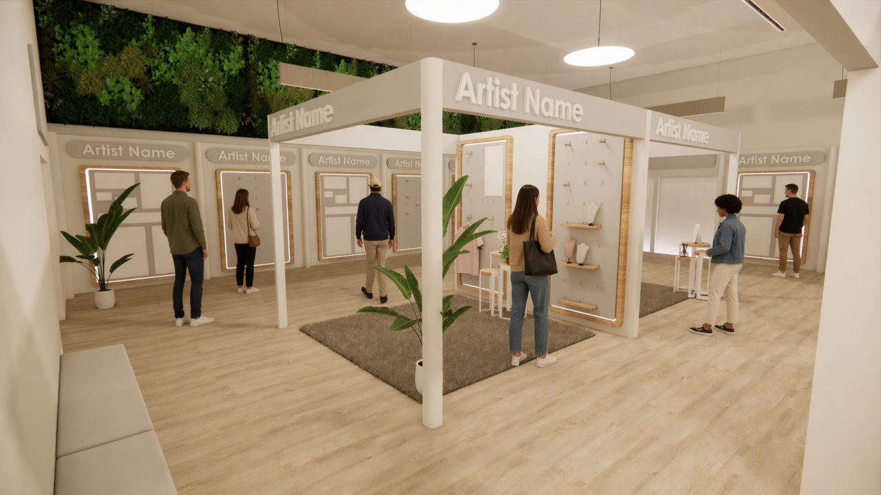 UCLan Degree Show artwork submission by Lauren Jowett named Creating Space for Community