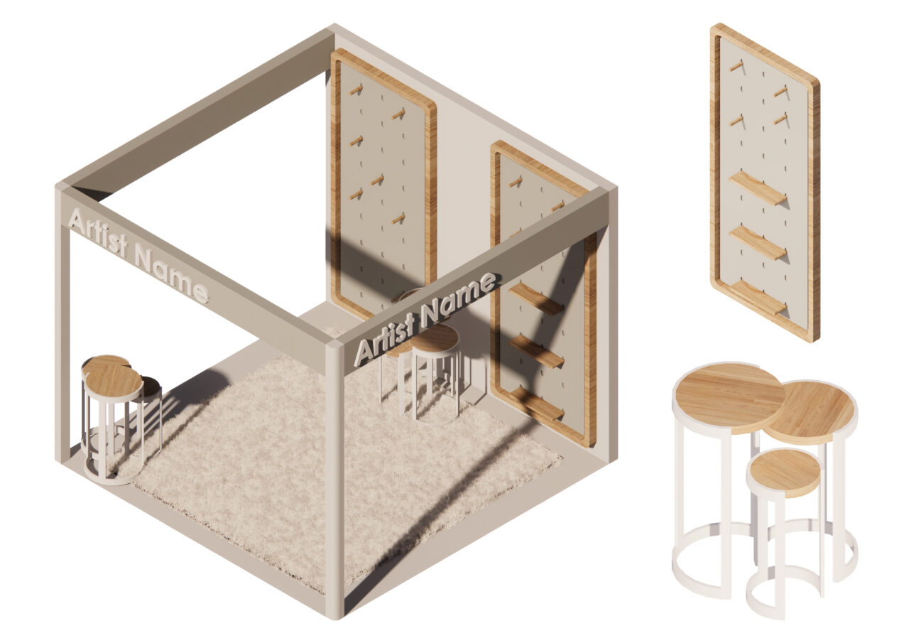 UCLan Degree Show artwork submission by Lauren Jowett named Creating Space for Community