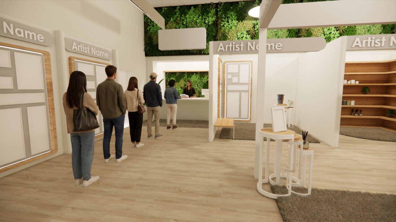 UCLan Degree Show artwork submission by Lauren Jowett named Creating Space for Community