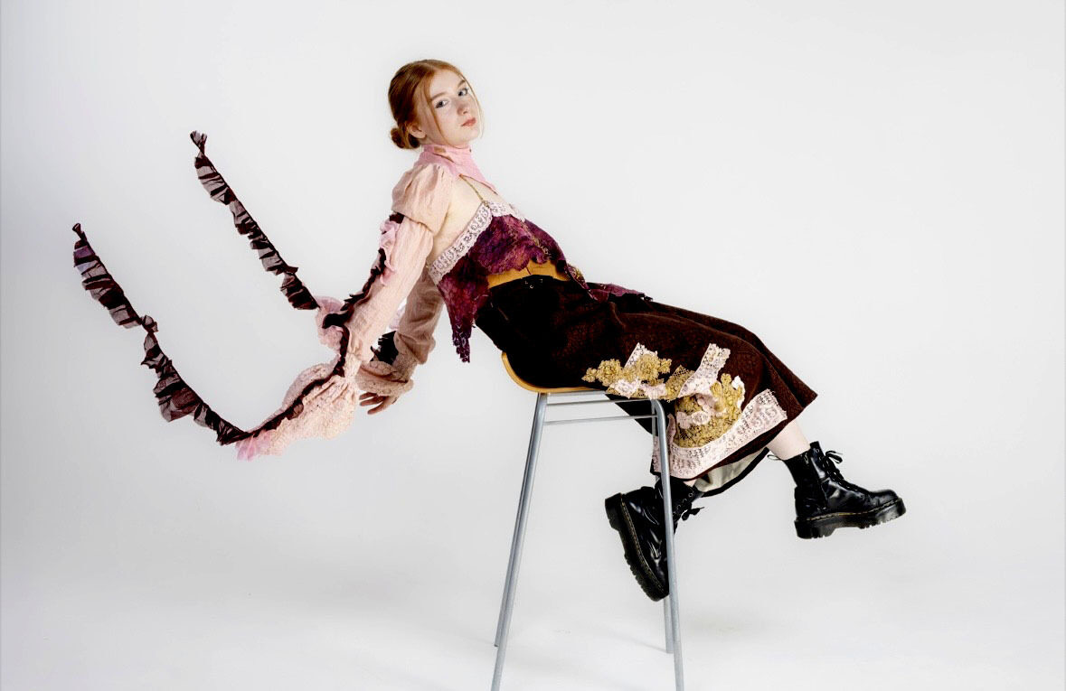 UCLan Degree Show artwork submission by Olivia  Armstrong named Feminine Grit & Catholic Guilt 'Grit & Guilt'