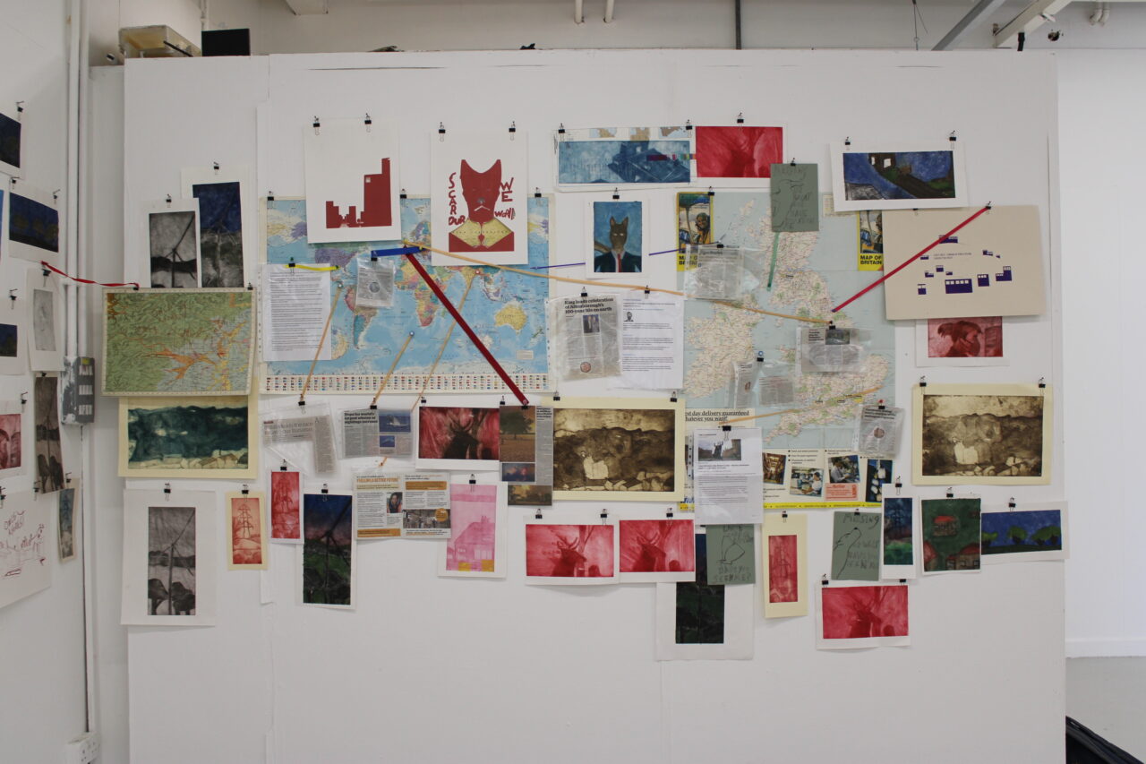 UCLan Degree Show artwork submission by Paul Gedge named Impact Landscapes