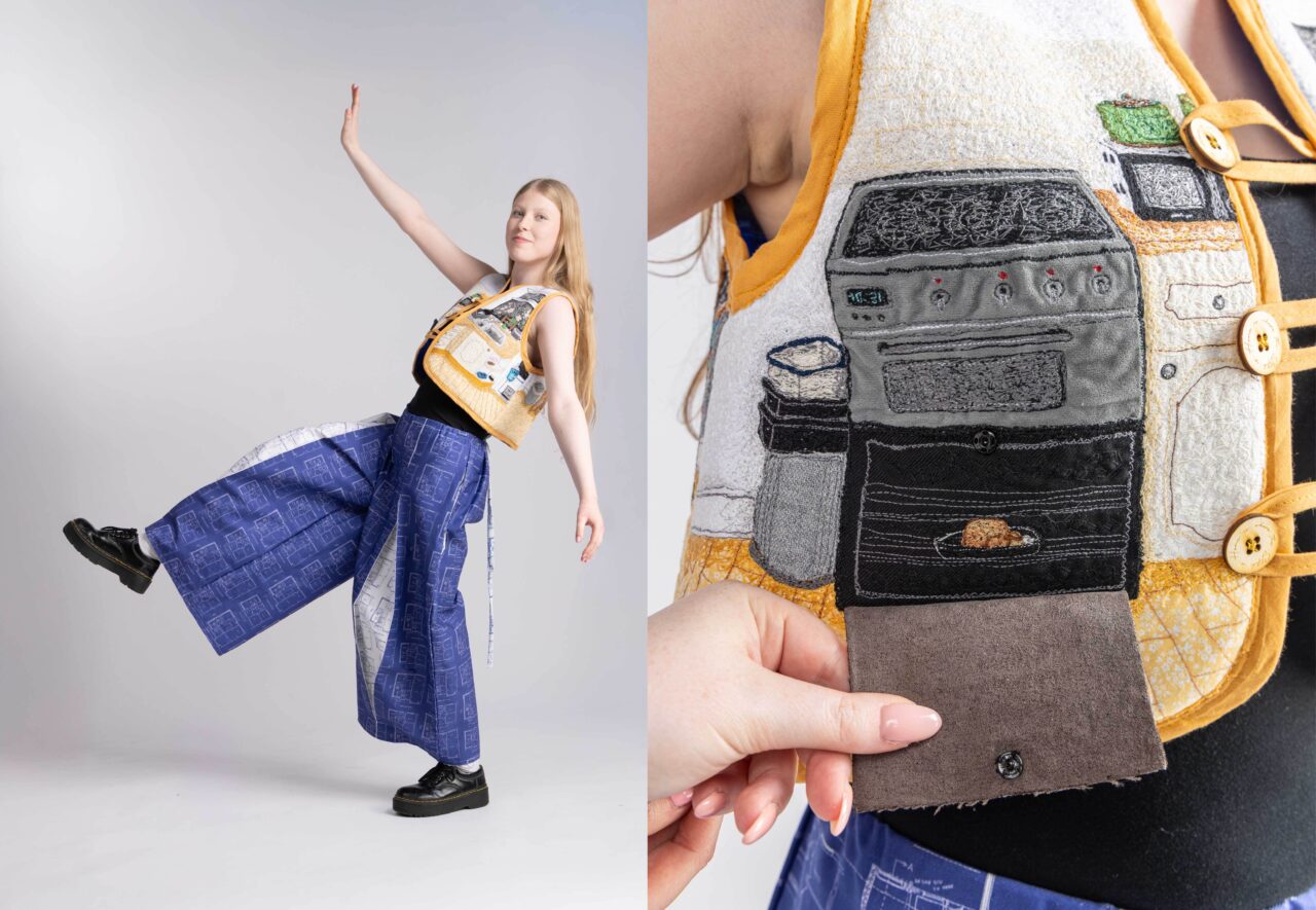 UCLan Degree Show artwork submission by Rowan Shepherd named Home is where the Stitch is...