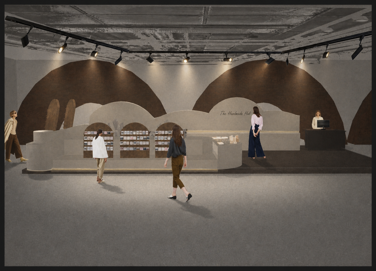 UCLan Degree Show artwork submission by Saima Patel named Honours project - The Handmade Hub