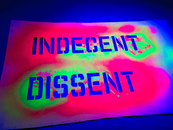 UCLan Degree Show artwork submission by Sarah Chamberlain named Indecent Dissent