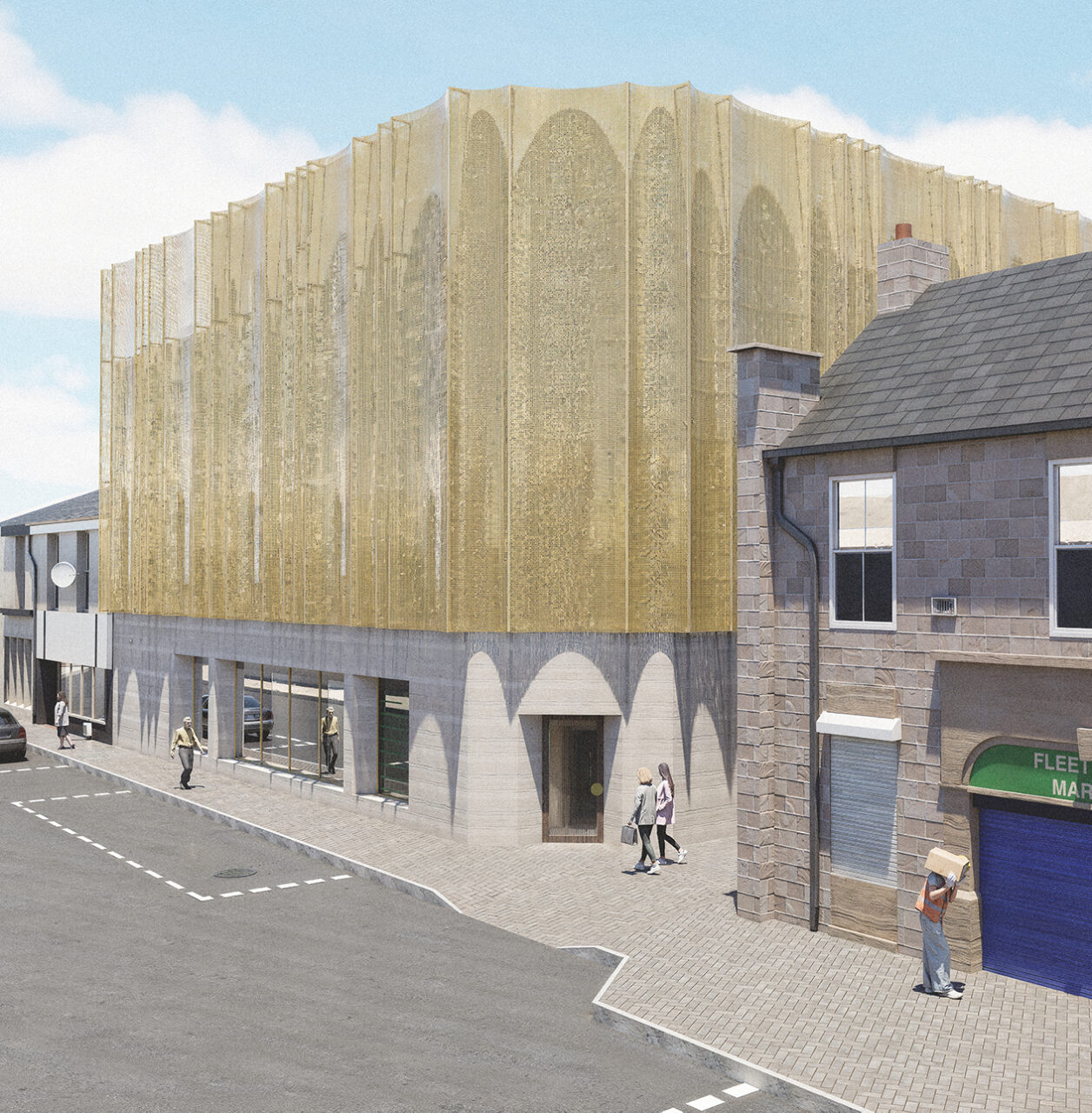 UCLan Degree Show artwork submission by Wiktoria Zegota named Made In Fleetwood : The Stall