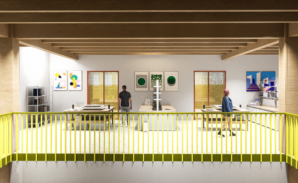 UCLan Degree Show artwork submission by Wiktoria Zegota named Made In Fleetwood : The Stall