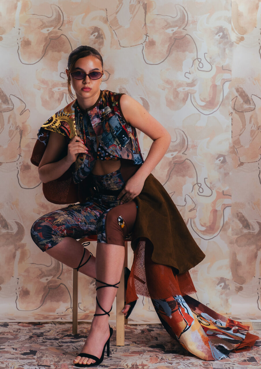 UCLan Degree Show artwork submission by Yolanda Cookson-San` named Final Collection - 'Del Sur Al Norte'